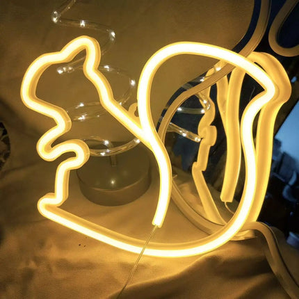 LED Night Light Neon Alien Head Sign USB Light - LED Night Light - LiHangStar - Mad Fly Essentials