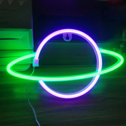 LED Night Light Neon Alien Head Sign USB Light - LED Night Light - LiHangStar - Mad Fly Essentials