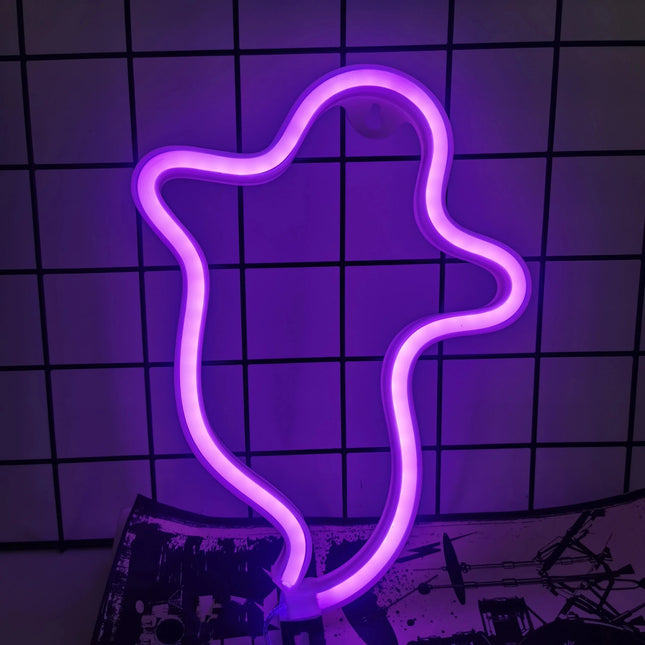 LED Night Light Neon Alien Head Sign USB Light - LED Night Light - LiHangStar - Mad Fly Essentials