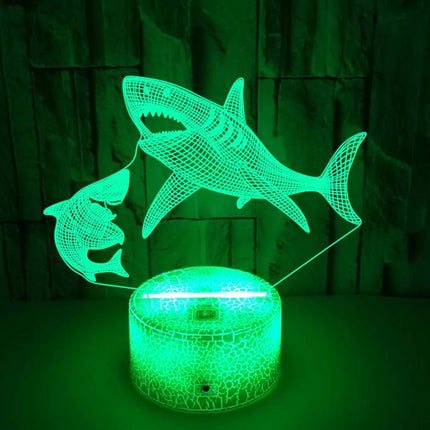 LED Night Light Shark Silhouette 3D Night Light - LED Night Light - ZYZAO - Mad Fly Essentials