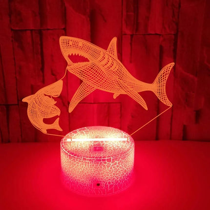 LED Night Light Shark Silhouette 3D Night Light - LED Night Light - ZYZAO - Mad Fly Essentials