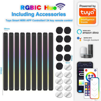 LED Night Light Smart Wall RGBIC Music Sync Light - LED Night Light - Imdgr - Mad Fly Essentials