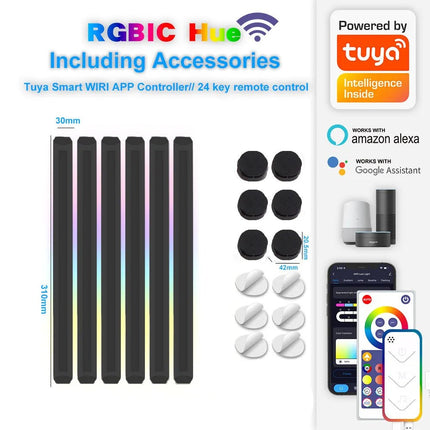 LED Night Light Smart Wall RGBIC Music Sync Light - LED Night Light - Imdgr - Mad Fly Essentials