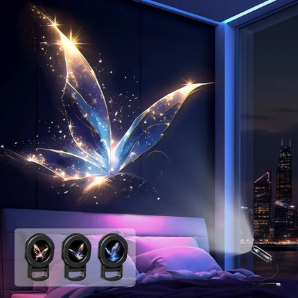 LED Night Light USB Starfish Butterfly Jellyfish Projector - LED Night Light - Iamgool - Mad Fly Essentials