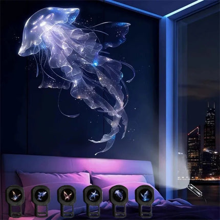 LED Night Light USB Starfish Butterfly Jellyfish Projector - LED Night Light - Iamgool - Mad Fly Essentials