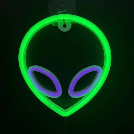 LED Party Light Neon Alien Game Room Sign Decor - LED Party Light - HERULED - Mad Fly Essentials