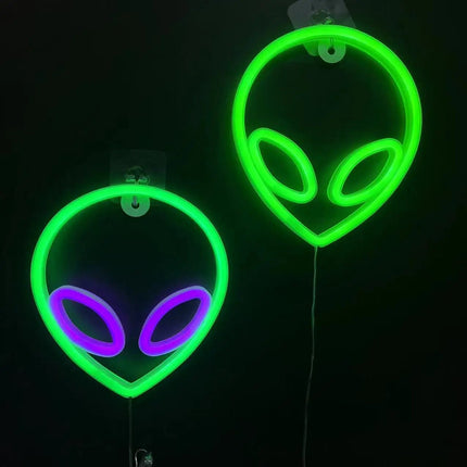 LED Party Light Neon Alien Game Room Sign Decor - LED Party Light - HERULED - Mad Fly Essentials