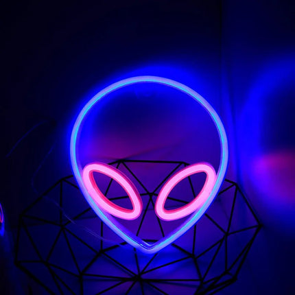 LED Party Light Neon Alien Game Room Sign Decor - LED Party Light - HERULED - Mad Fly Essentials
