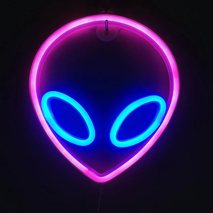 LED Party Light Neon Alien Game Room Sign Decor - LED Party Light - HERULED - Mad Fly Essentials