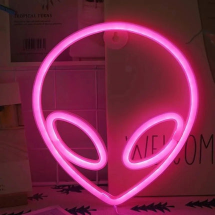 LED Party Light Neon Alien Game Room Sign Decor - LED Party Light - HERULED - Mad Fly Essentials
