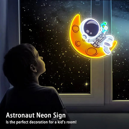 LED Party Light Neon Moon Astronaut Wall Light - LED Party Light - ZYZAO - Mad Fly Essentials
