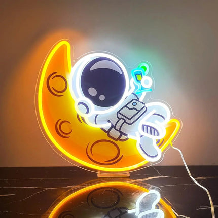 LED Party Light Neon Moon Astronaut Wall Light - LED Party Light - ZYZAO - Mad Fly Essentials
