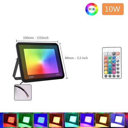 LED Party Light RGB 10-100W Waterproof Floodlight - LED Party Light - DSELCHUN - Mad Fly Essentials