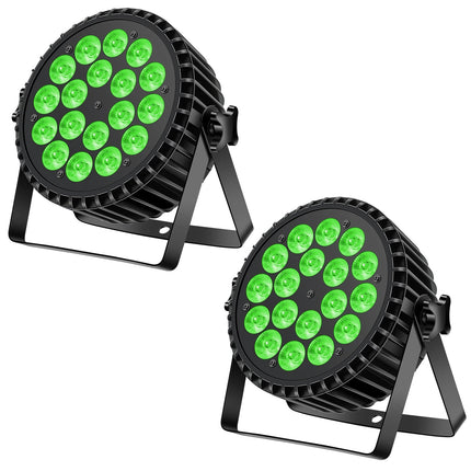 LED Party Light RGBW 2pc 4in1 Mix Effects DJ Stobe Light - LED Party Light - stephanie - Mad Fly Essentials