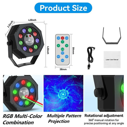 LED Party Light RGBW 3in1 Stage Light - LED Party Light - stephanie - Mad Fly Essentials