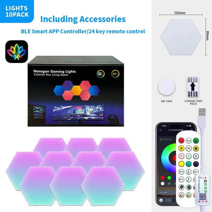 LED Party Light USB DCSV Triangular Quantum RGB Lamp - LED Party Light - Thebse - Mad Fly Essentials