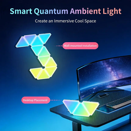 LED Party Light USB DCSV Triangular Quantum RGB Lamp - LED Party Light - Thebse - Mad Fly Essentials