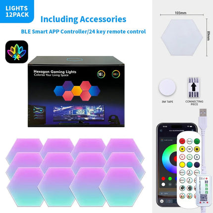 LED Party Light USB DCSV Triangular Quantum RGB Lamp - LED Party Light - Thebse - Mad Fly Essentials