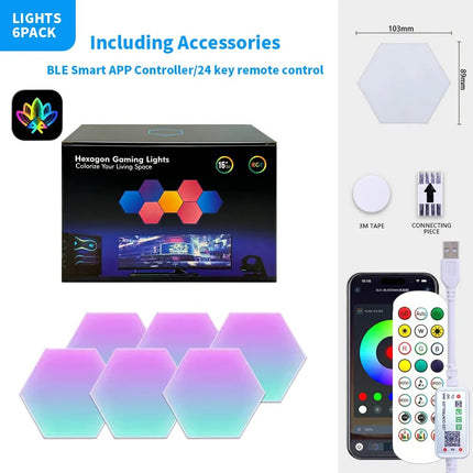 LED Party Light USB DCSV Triangular Quantum RGB Lamp - LED Party Light - Thebse - Mad Fly Essentials