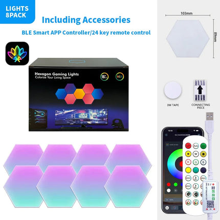 LED Party Light USB DCSV Triangular Quantum RGB Lamp - LED Party Light - Thebse - Mad Fly Essentials