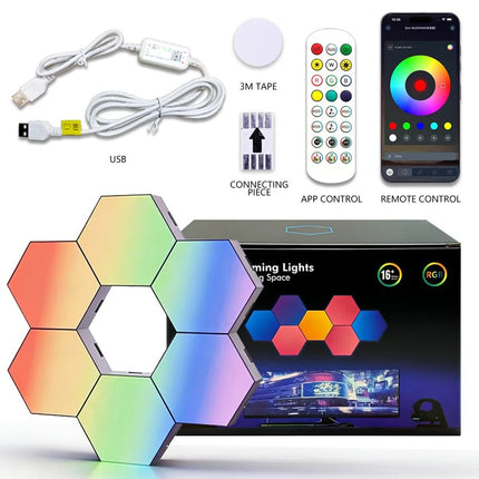 LED Party Light USB DCSV Triangular Quantum RGB Lamp - LED Party Light - Thebse - Mad Fly Essentials
