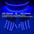 glasses gloves set 8