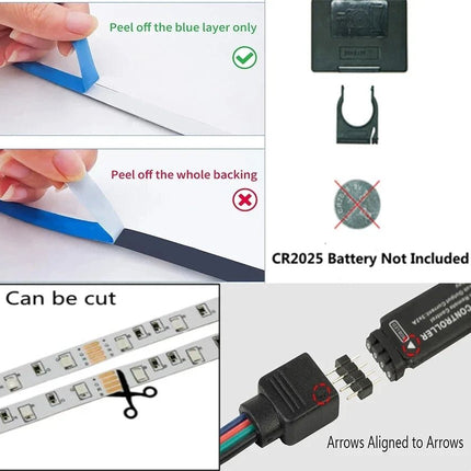 LED Party Light USB RGB 1m Background String Light - LED Party Light - Miwat - Mad Fly Essentials