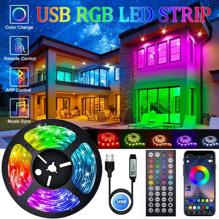 LED Party Light USB RGB 1m Background String Light - LED Party Light - Miwat - Mad Fly Essentials
