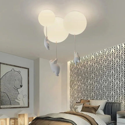 LED Pendant Light Nordic Cartoon Polar Bear Pendant Light - LED Pendant Light - Yitemas - Mad Fly Essentials