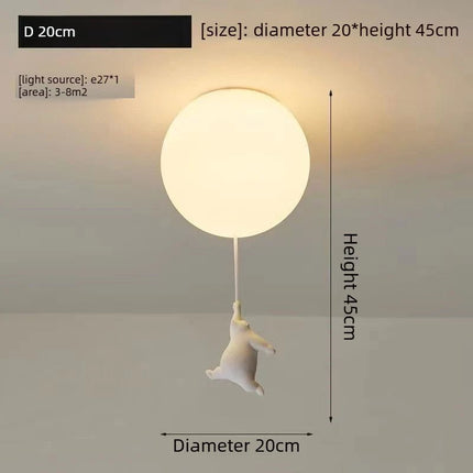 LED Pendant Light Nordic Cartoon Polar Bear Pendant Light - LED Pendant Light - Yitemas - Mad Fly Essentials