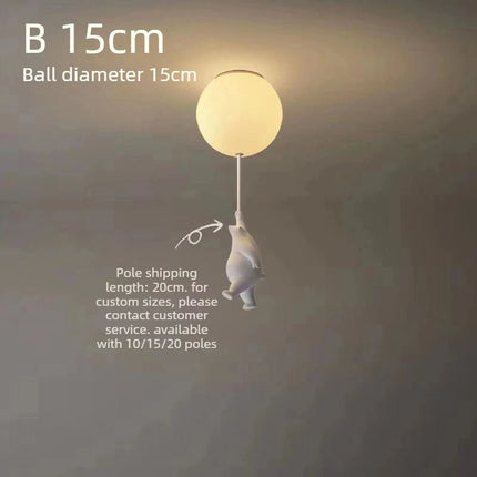 LED Pendant Light Nordic Cartoon Polar Bear Pendant Light - LED Pendant Light - Yitemas - Mad Fly Essentials