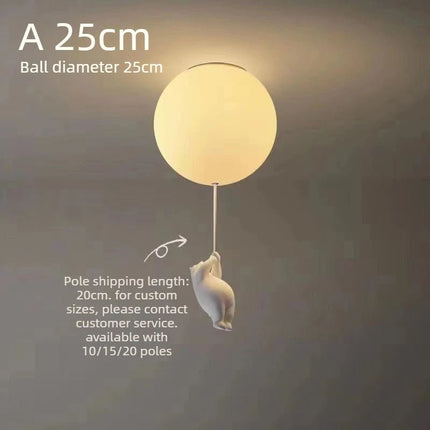 LED Pendant Light Nordic Cartoon Polar Bear Pendant Light - LED Pendant Light - Yitemas - Mad Fly Essentials