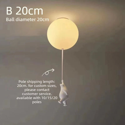 LED Pendant Light Nordic Cartoon Polar Bear Pendant Light - LED Pendant Light - Yitemas - Mad Fly Essentials