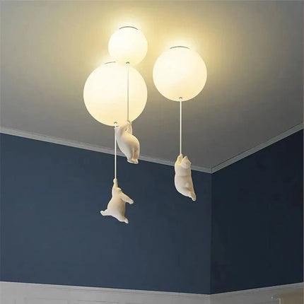 LED Pendant Light Nordic Cartoon Polar Bear Pendant Light - LED Pendant Light - Yitemas - Mad Fly Essentials