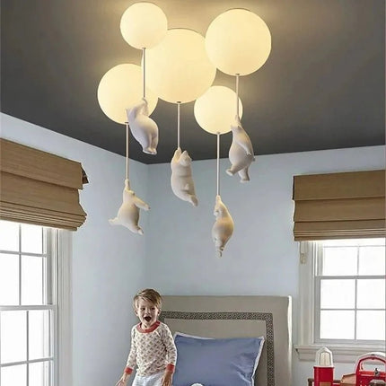 LED Pendant Light Nordic Cartoon Polar Bear Pendant Light - LED Pendant Light - Yitemas - Mad Fly Essentials