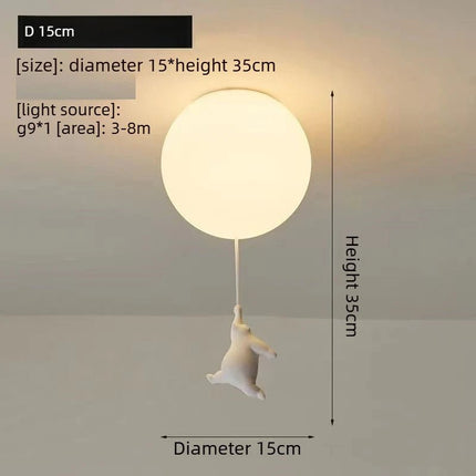 LED Pendant Light Nordic Cartoon Polar Bear Pendant Light - LED Pendant Light - Yitemas - Mad Fly Essentials