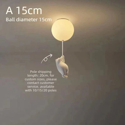 LED Pendant Light Nordic Cartoon Polar Bear Pendant Light - LED Pendant Light - Yitemas - Mad Fly Essentials