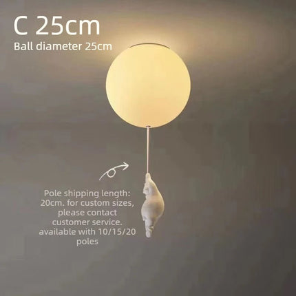 LED Pendant Light Nordic Cartoon Polar Bear Pendant Light - LED Pendant Light - Yitemas - Mad Fly Essentials
