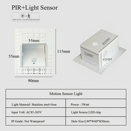 LED Pendant Light White Black PIR Sensor Stair Case Light - LED Pendant Light - Yanke - Mad Fly Essentials