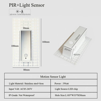 LED Pendant Light White Black PIR Sensor Stair Case Light - LED Pendant Light - Yanke - Mad Fly Essentials