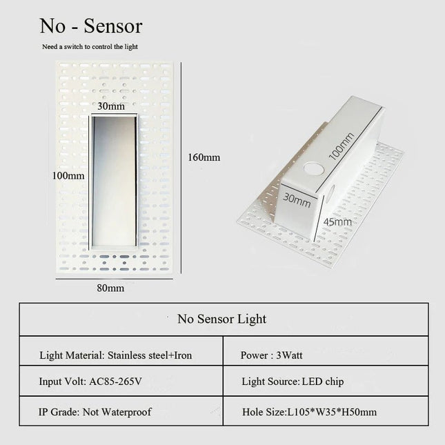 LED Pendant Light White Black PIR Sensor Stair Case Light - LED Pendant Light - Yanke - Mad Fly Essentials