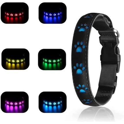 LED Pet Collar 7Mode USB Rechargeable Dog Collar - LED Pet Collar - Jtoeb - Mad Fly Essentials