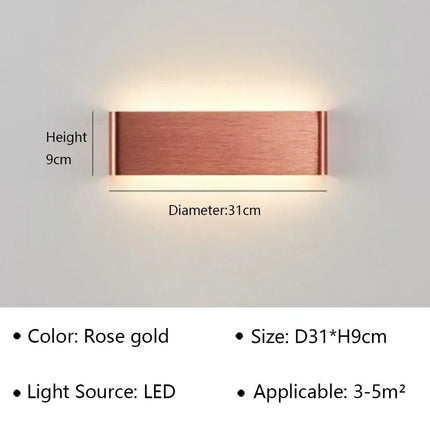 LED Wall Sconce Minimalist Bedside Indoor Light - LED Wall Sconce - JGT - Mad Fly Essentials