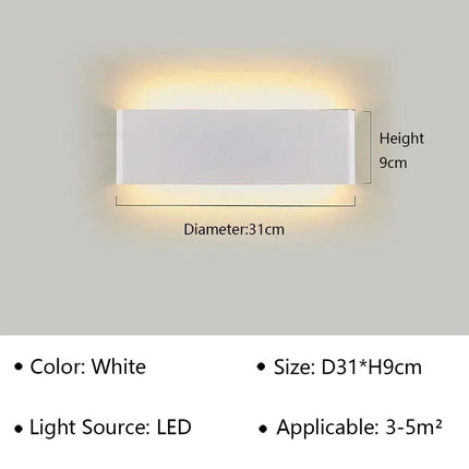 LED Wall Sconce Minimalist Bedside Indoor Light - LED Wall Sconce - JGT - Mad Fly Essentials