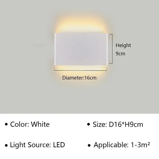 LED Wall Sconce Minimalist Bedside Indoor Light - LED Wall Sconce - JGT - Mad Fly Essentials