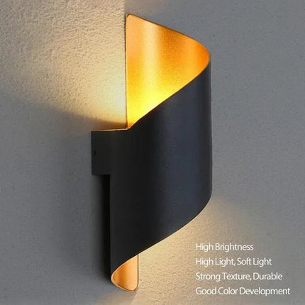 LED Wall sconce Modern Nordic Spiral Indoor Outdoor Lamp - LED Wall Sconce - Sternlicht - Mad Fly Essentials