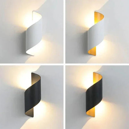 LED Wall sconce Modern Nordic Spiral Indoor Outdoor Lamp - LED Wall Sconce - Sternlicht - Mad Fly Essentials