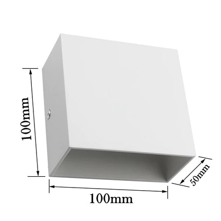 LED Wall Sconce Rechargeable RGB Remote Square Wall Lamp - LED Wall Sconce - STRYVISM - Mad Fly Essentials