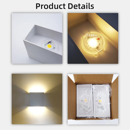 LED Wall Sconce Rechargeable RGB Remote Square Wall Lamp - LED Wall Sconce - STRYVISM - Mad Fly Essentials