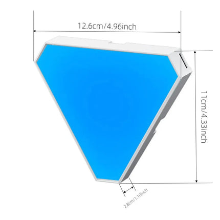 LED Wall Sconce Smart RGB Triangular Indoor Light - LED Wall Sconce - YJ Lights - Mad Fly Essentials